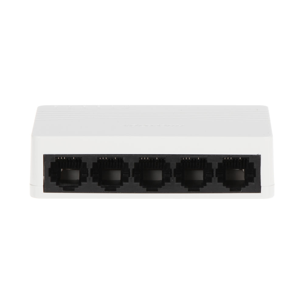 Switch cu 5 porturi Hikvision DS-3E0105D-E, 100 Mbps, 0.744 Mpps, 1.000 MAC, plug and play la reducere 0.744