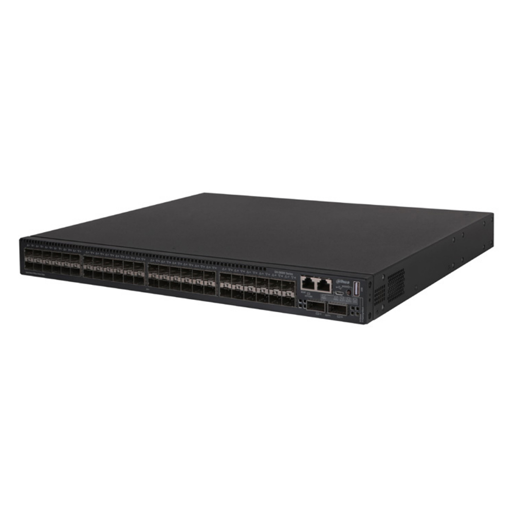 Switch cu 48 porturi Dahua S6500-48XF2QF, 128.000 MAC, 2.56 Tbps, cu management Dahua imagine noua idaho.ro