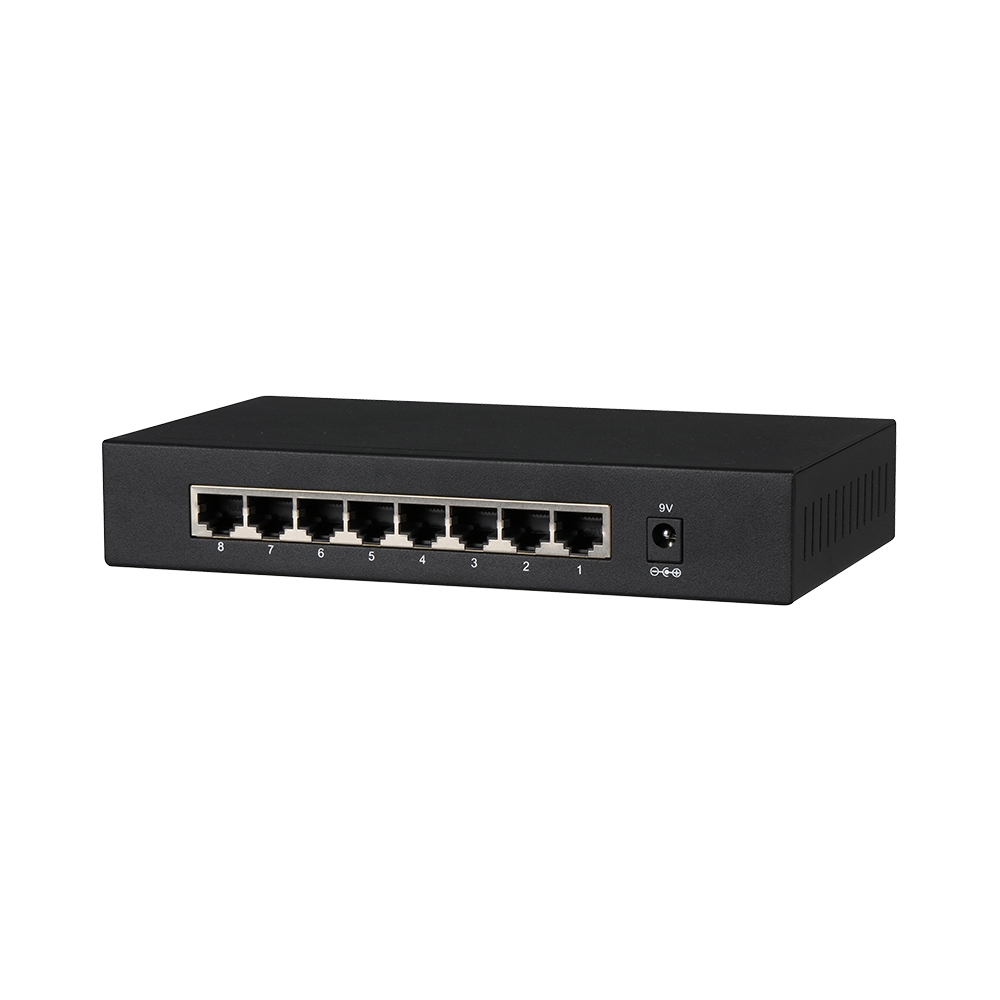Switch cu 8 porturi Dahua PFS3008-8GT, 4000 MAC, 11.9 Mbps, fara management