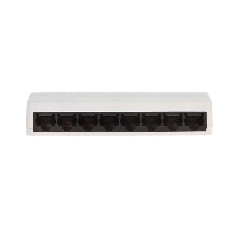 Switch cu 8 porturi Hikvision DS-3E0108D-E, 1.6 Gbps, 1.1904 Mpps, 1.000 MAC, plug and play la reducere 1.000