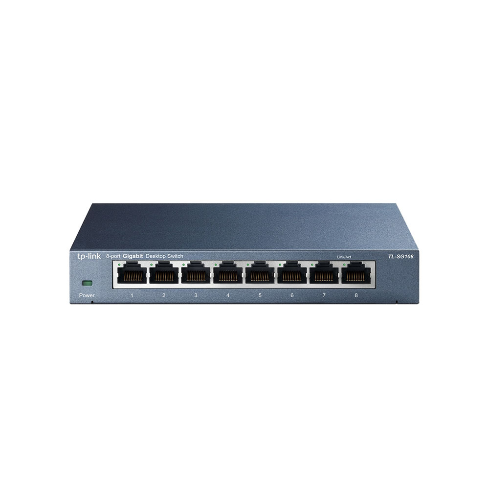 Switch cu 8 porturi TP-Link TL-SG108, 4000 MAC, 16 Gbps 4000 imagine noua tecomm.ro