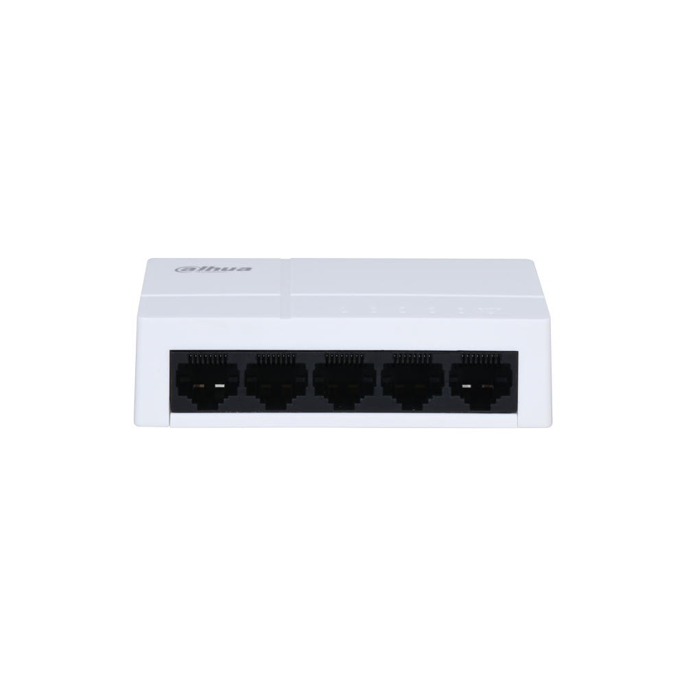Switch Gigabit Ethernet cu 5 Porturi Dahua PFS3005-5GT-L-V2, 1000 Mbps, 2K MAC, Fara management 1000
