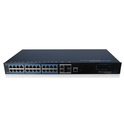 Switch profesional PoE+ UTP7224E-POE, 24 porturi, 10/100 Mbps