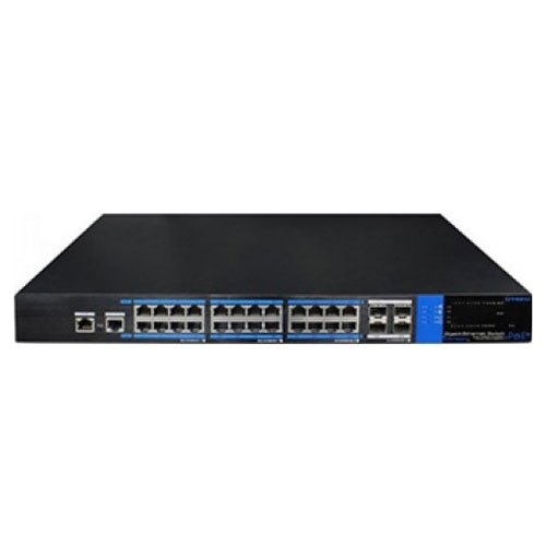 Switch profesional PoE+ UTP7524GE-POE-K, 24 porturi, 1000 Mbps, cu management 1000