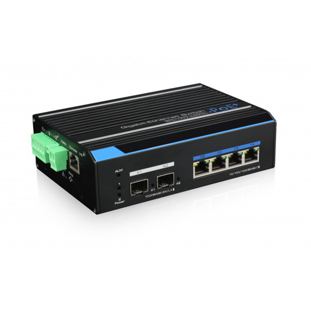 Switch industrial POE++ UTP7304GE-POE, 4 porturi ethernet, 2 porturi SFP, 24Gbps, cu management 24Gbps imagine noua idaho.ro