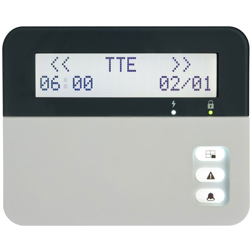 Tastatura LCD cu cititor de proximitate Teletek Eclipse LCD32 PR, 8 partitii, 32 zone, 1 intrare, 1 iesire PGM la reducere Alarma