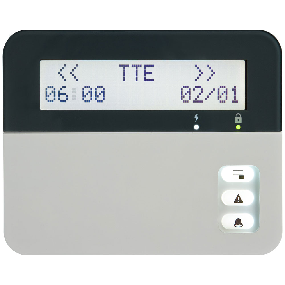 Tastatura LCD Teletek Eclipse LCD32, 8 partitii, 32 zone, 1 intrare, 1 iesire PGM la reducere Alarma