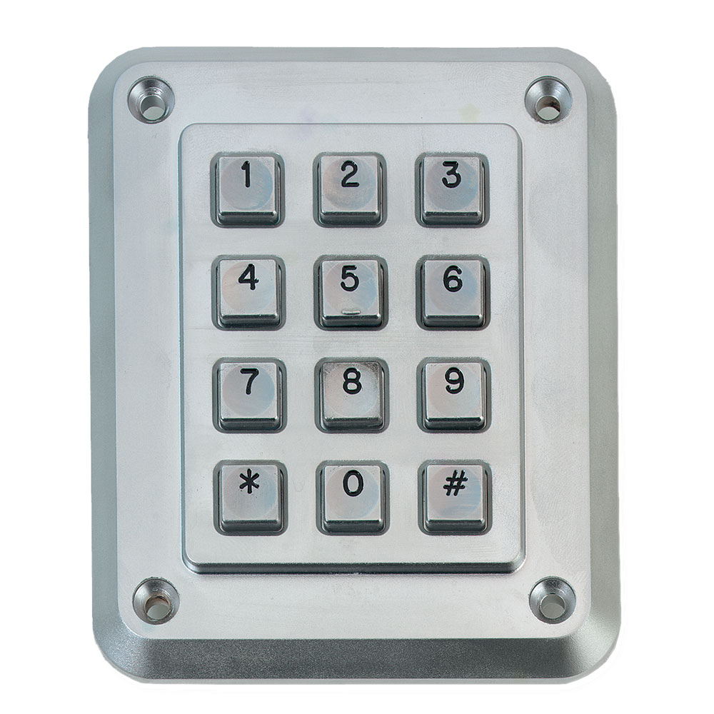 Tastatura LED antivandal UTC ATS1155, intrare/iesire, IP67, otel Alarma imagine noua