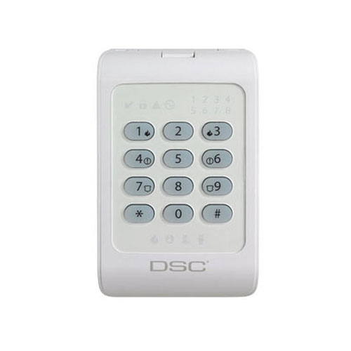 Tastatura LED pentru 8 zone DSC PC1404 RKZW alarma imagine noua idaho.ro