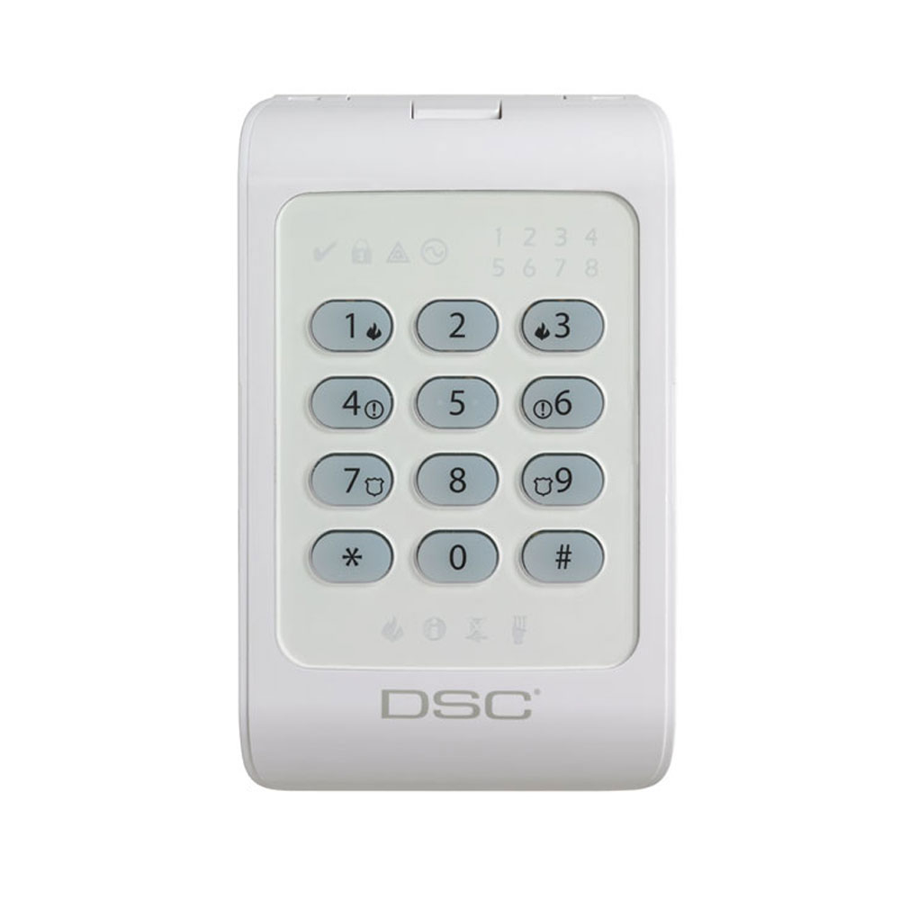 Tastatura LED pentru 8 zone DSC PC1404 RKZ, 1 zona programabila alarma alarma