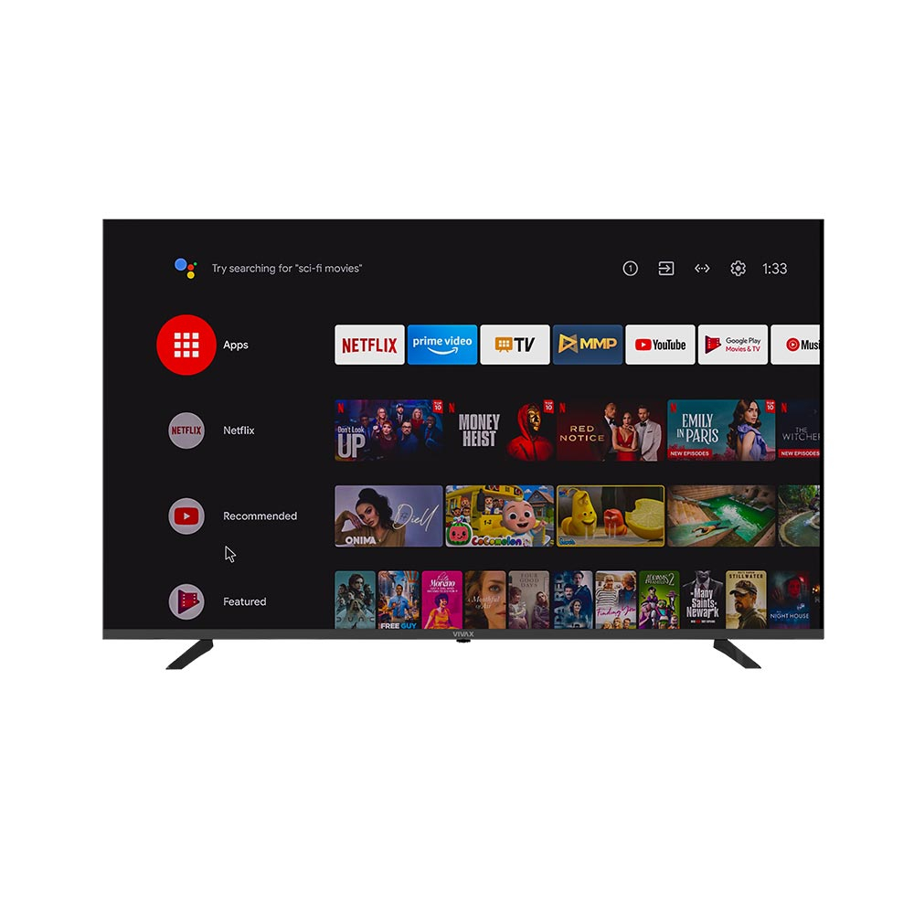 Televizor AndroidTV Vivax A Series 43UHD10K, 43 inch, UHD, Android11, Wi-Fi + Bluetooth