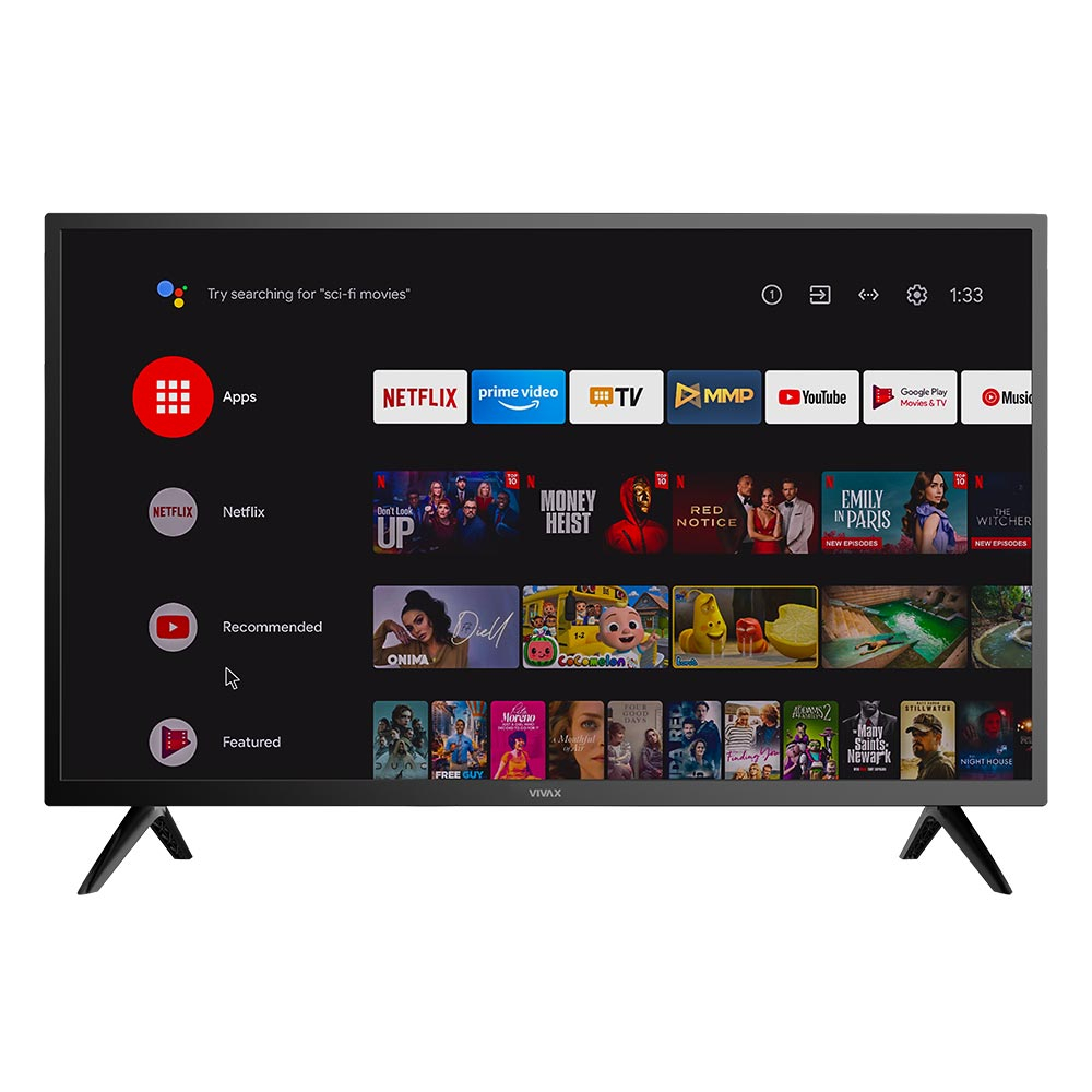 Televizor AndroidTV Vivax B Series 40LE20K, 40 inch, Full HD, Android11, Wi-Fi + Bluetooth (WI-FI imagine noua tecomm.ro