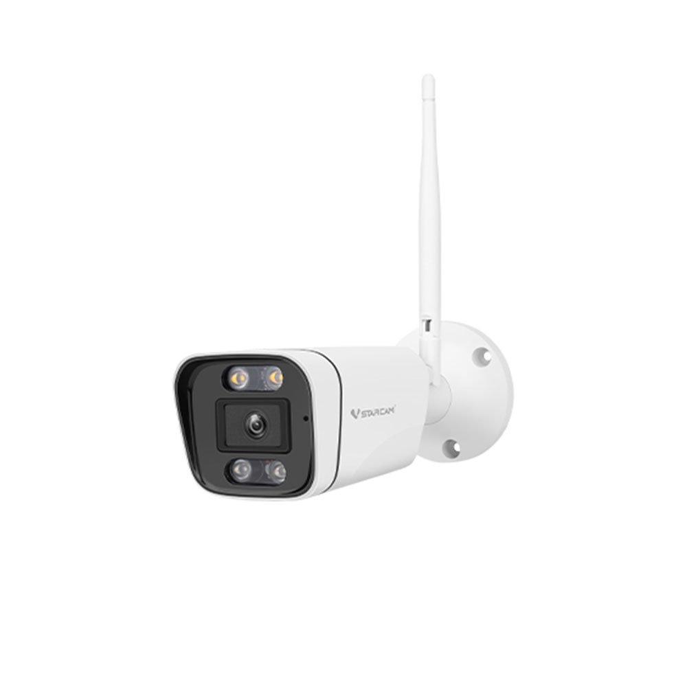 Camera supraveghere IP exterior Wi-Fi Black Light Full-Color HD VStarcam CS58Q-UV, 4 MP, 4 mm, lumina alba 40 m, slot card, microfon si difuzor spy-shop.ro