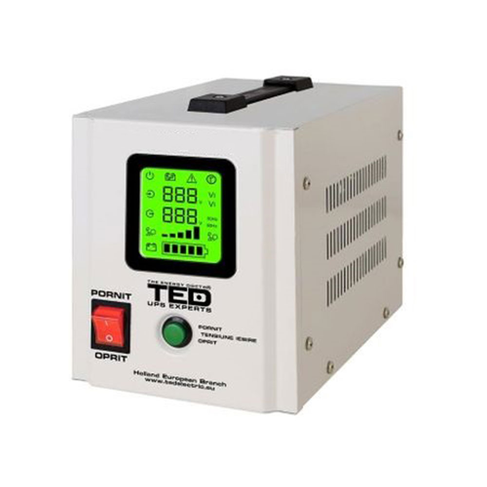 UPS TED A0061528, 1600 VA /1050 W, runtime extins, doi acumulatori (neinclusi)