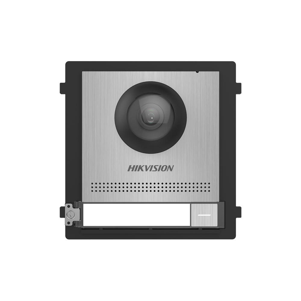 Videointerfon de exterior pe 2 fire IP Hikvision DS-KD8003-IME2/S, 2 MP, 1 familie, aparent/ingropat HikVision