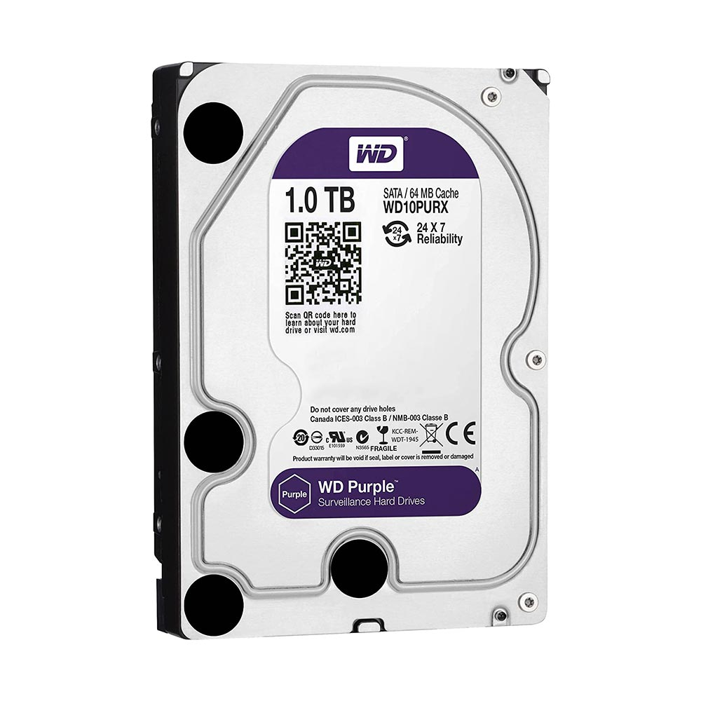 Hard Disk Western Digital Purple WD10PURX, 1TB, 64MB, 5400RPM 1TB imagine 2022 3foto.ro