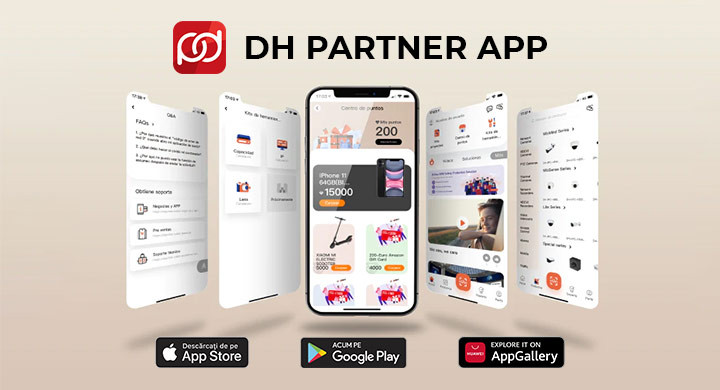 Dahua Partner APP - descarca aplicatia si transforma punctele in premii