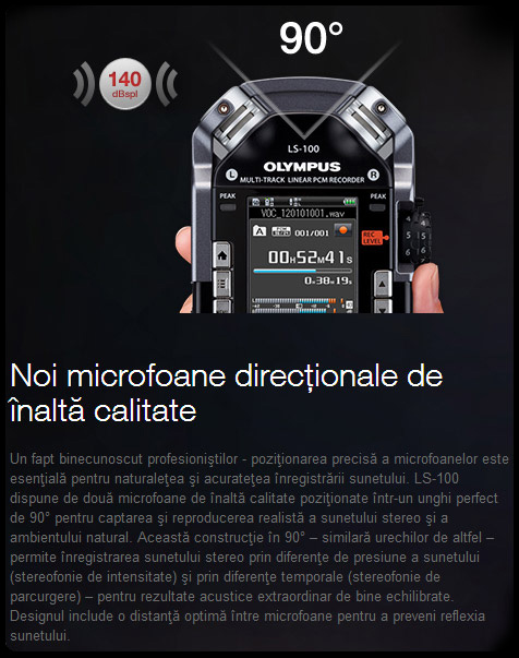 Reportofon digital Olympus LS-100 Multi-Track v409121be000